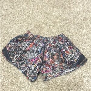 lululemon athletica Red and Pink Athletic Shorts